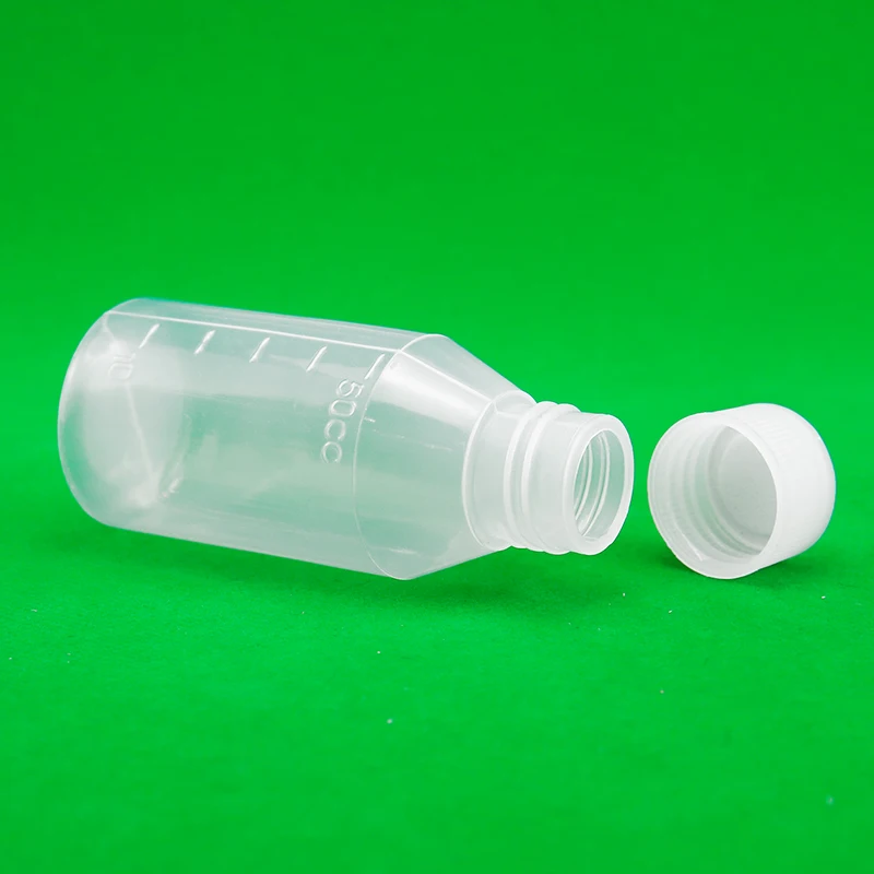 Wholesale 50ml PE Plastic Cosmetic Packaging Round Shape Transparent Squeeze Plastic Bottle