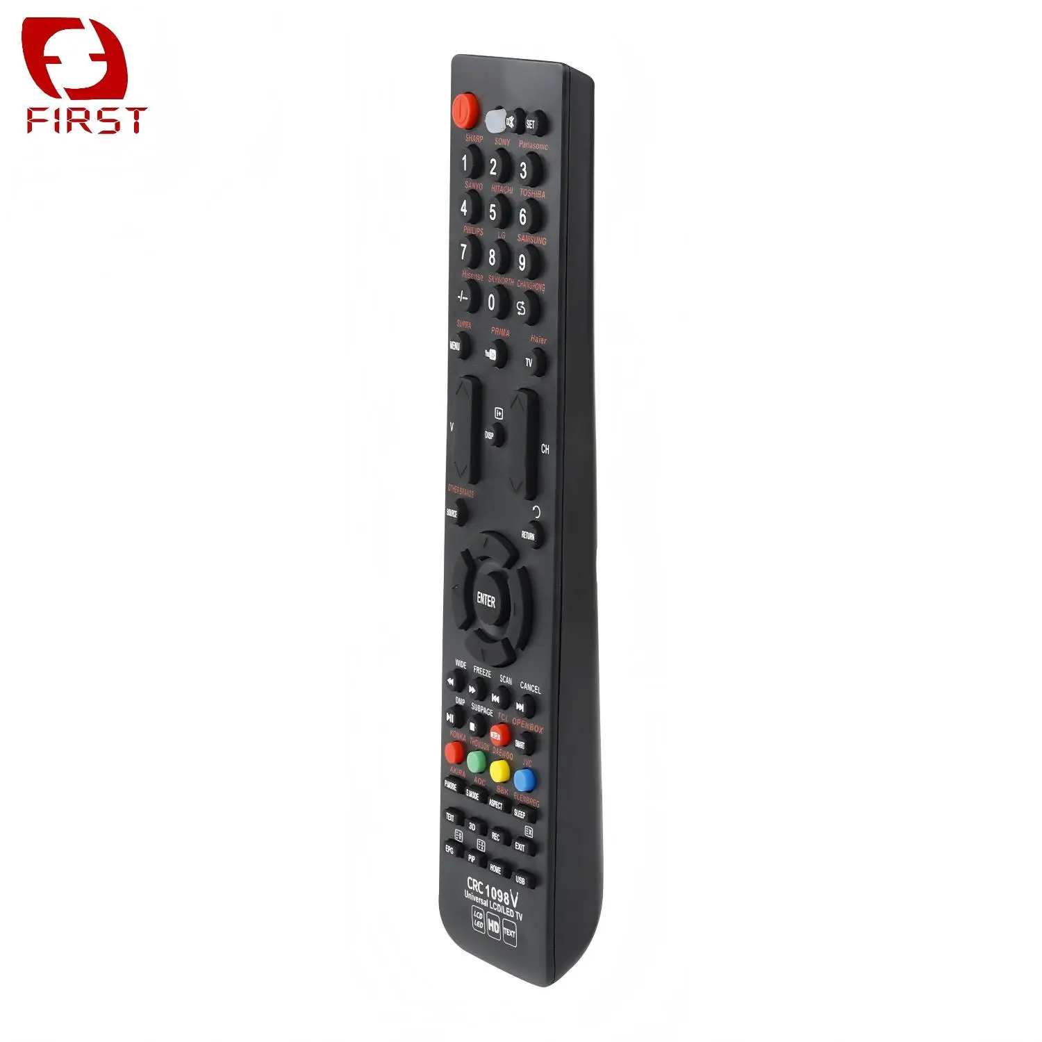 First Brand Quality Universal ABS Plastic Smart LED LCD Remote Control with Brand Searching Feature Box Package