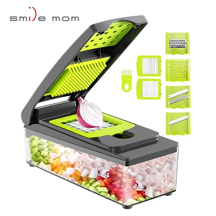 Practical Kitchen Set Manual Onion Dicer Small Vegetable and Potato Cutter Blade Hand Chopper Slicer for Home Use for Fruits