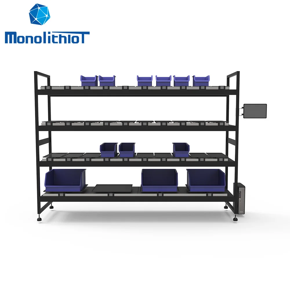 MonolithIoT Automatic Inventory Counting Management WMS System Smart Shelves for Fasteners Material Management