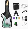 Chitarra Elettrica Verde Water Grain con Set Amplificatore da 5W