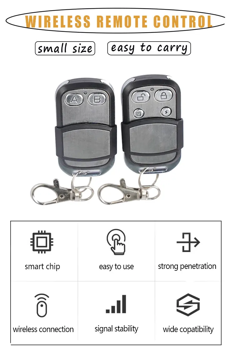 Wholesale HCS301 rolling code remote controller for automatic garage door universal remote control