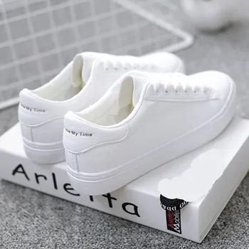 2022 new ladies casual sports white shoes