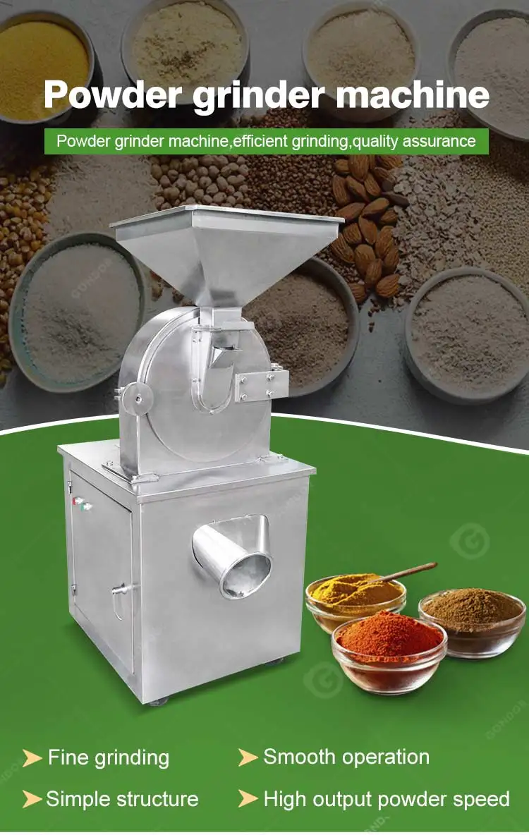 Food Process Sumac Grinder Universal Flour Milling Pulverizer Herbs Bark Grind Machine for China