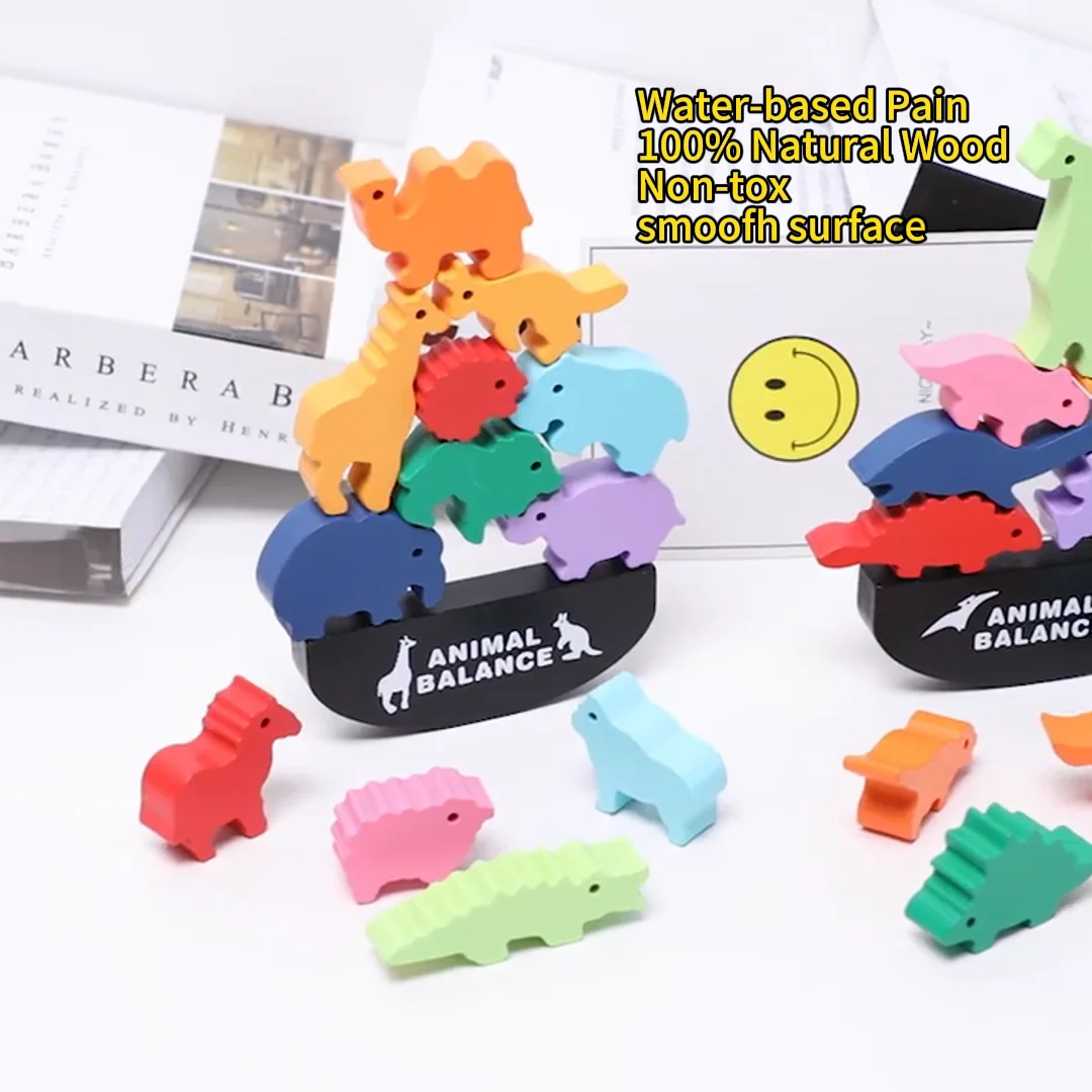 Mi Montessori Manufacture Balance Wooden Toy Building Blocks Toys ...