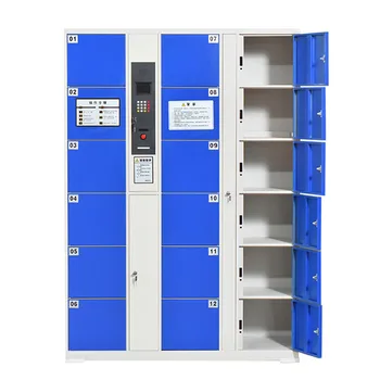 Supermarket Smart Lockers Barcode Password Fingerprint Lockers