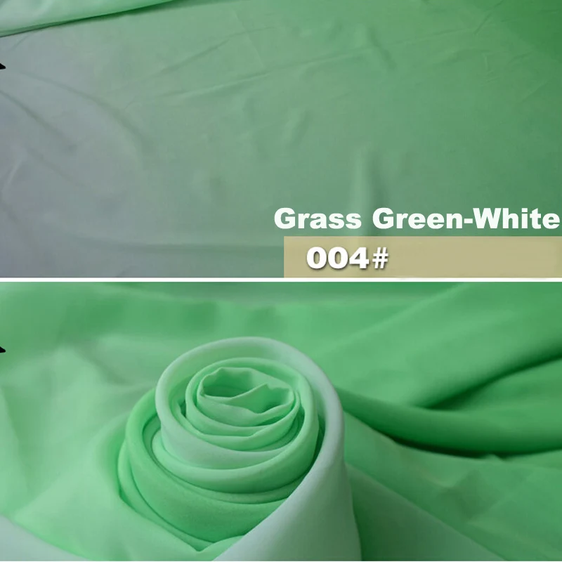 Factory Price High Quality Plain Woven Polyester Chiffon Ombre Fabric