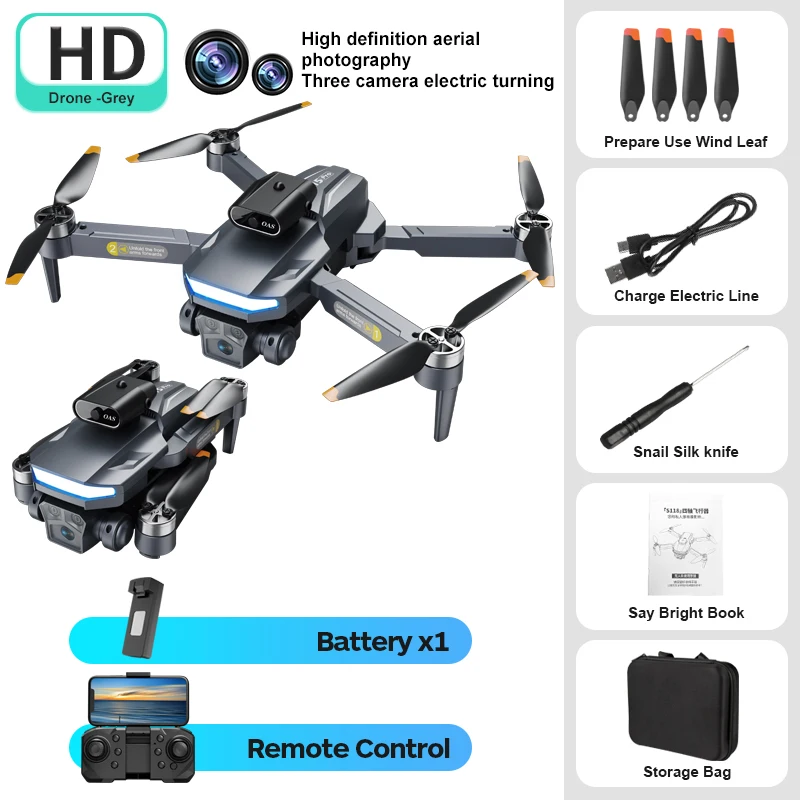 A15 Mini Drone 4K Dual Camera, Foldable, and Remote Control