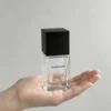 Transparent bottle with Black lid