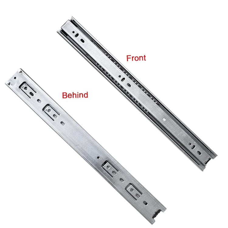 Ball Bearing Slide 45mm Drawer Guides Telescopic Slide Rails Drawer