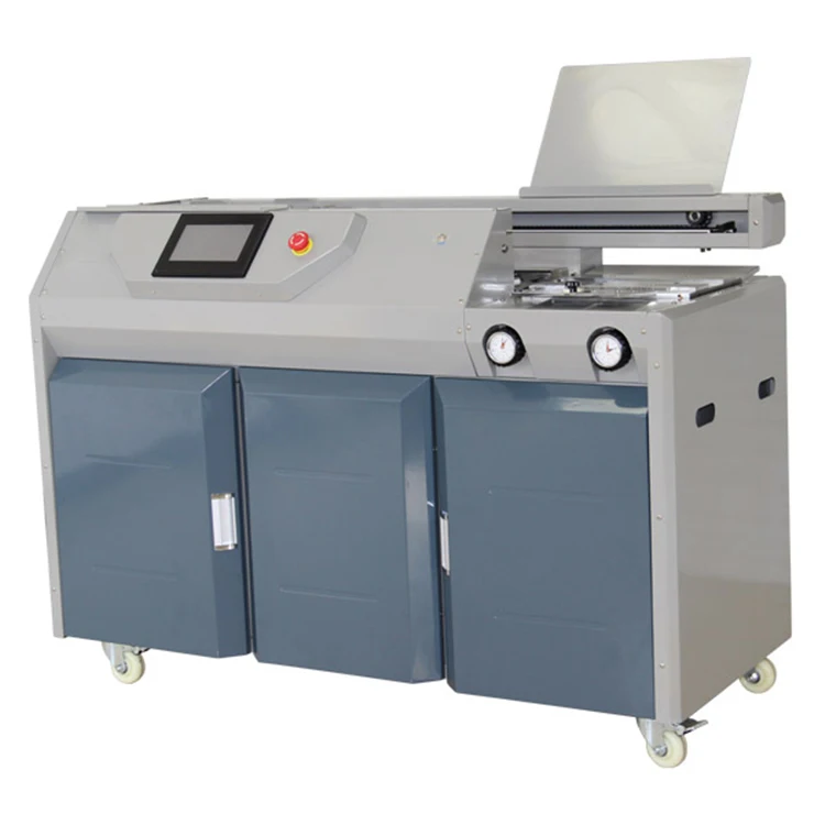 G60 Automatic Frequency Conversion Paper Glue Binder A4 A3 Size 320mm Notebook Hot Glue Book Binding Machine with Factory Supply