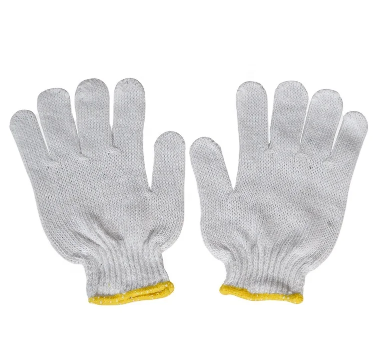 ぶっつぶし Cotton Working Gloves Non Slip Dots - IMPA Code 190103 for Marine