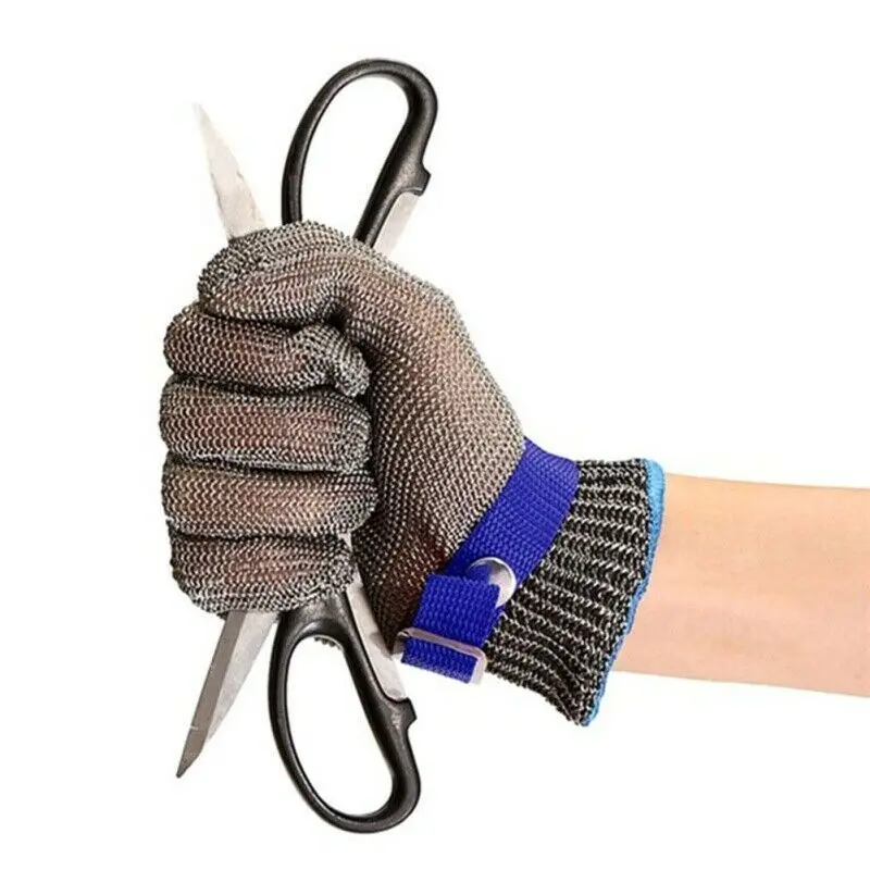 Stainless Steel Work Gloves Cut Resistant Wire Metal Mesh Anti Cut