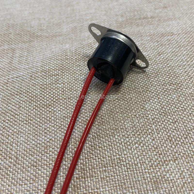 Waterproof Electric Thermostat Temperature Control Switch Fixing Ring KSD301 for Household Soymilk Maker 250V 10A Auto-reset