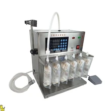 Semi-automatic tabletop Stand-up Pouch bag suction nozzle bag filling machine