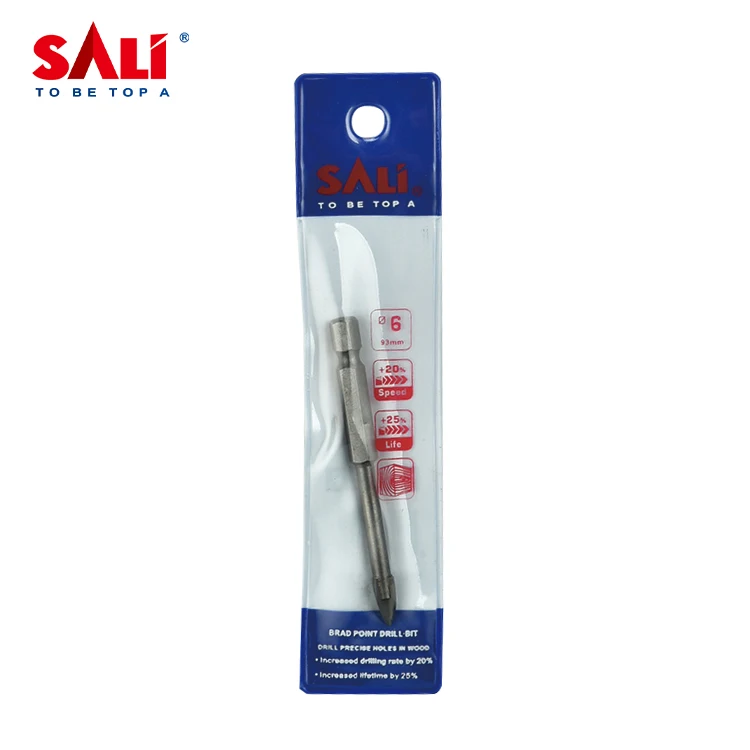 Customized Hex Shank Single Carbide Tip 6mm Tile Drill Bits Porcelain Round Shank Drill Bit for Glass and Tile