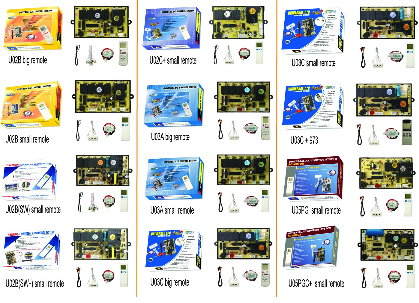 Ac Universal Control Card Remote Board for Split  air Conditioner Parts U03c