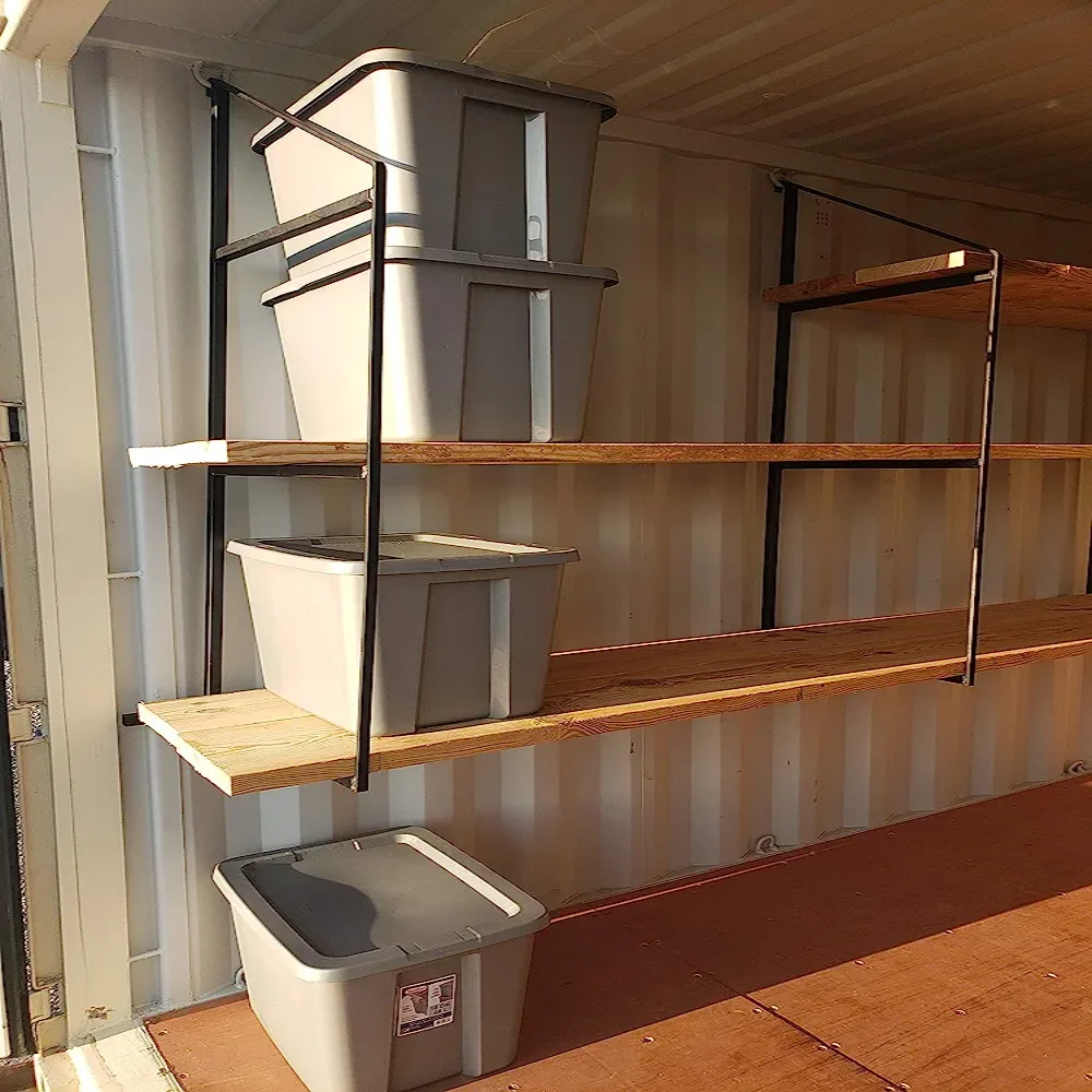 Shipping Container Garage Shelving System Brackets Container Storage