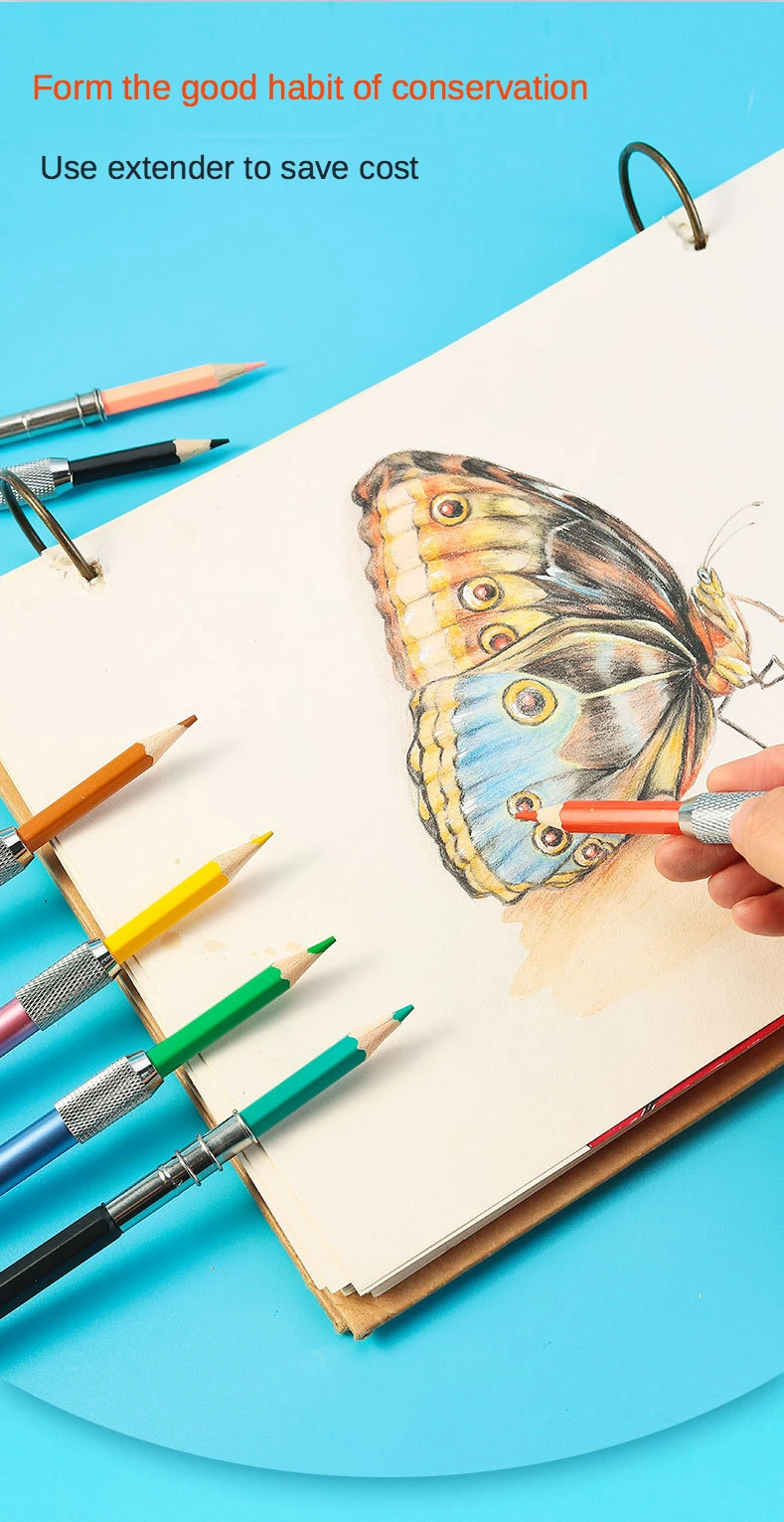 Extensor de lápiz ajustable para dibujo y pintura artística_voghion.com