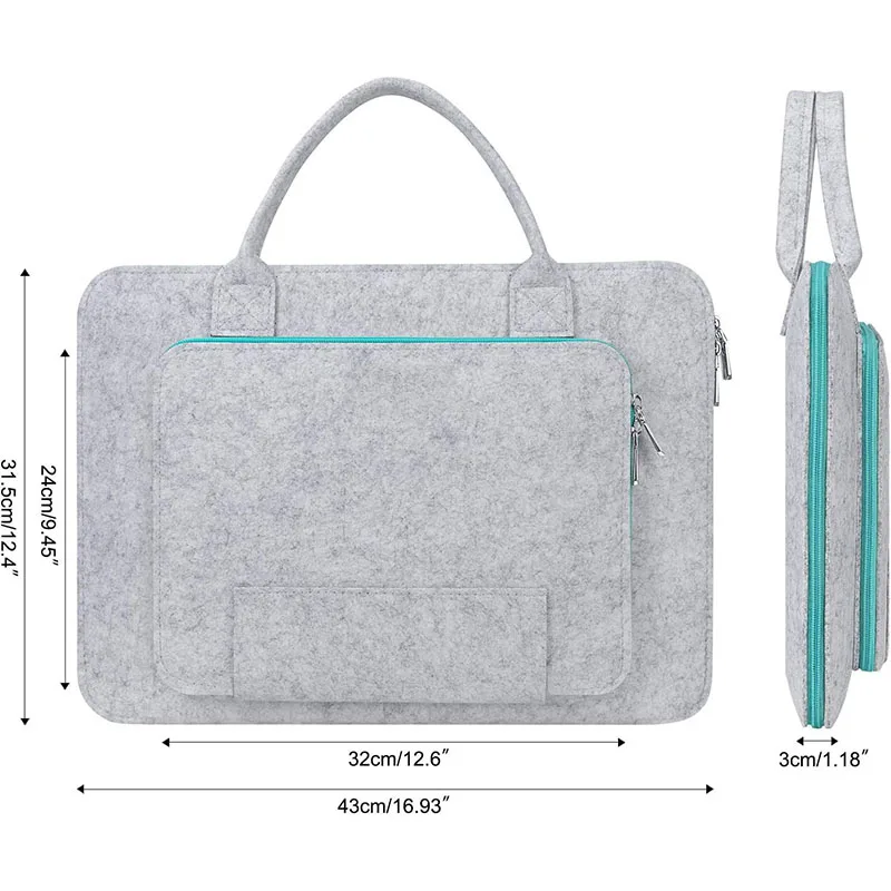 pouces sacoche pour ordinateur portable taille