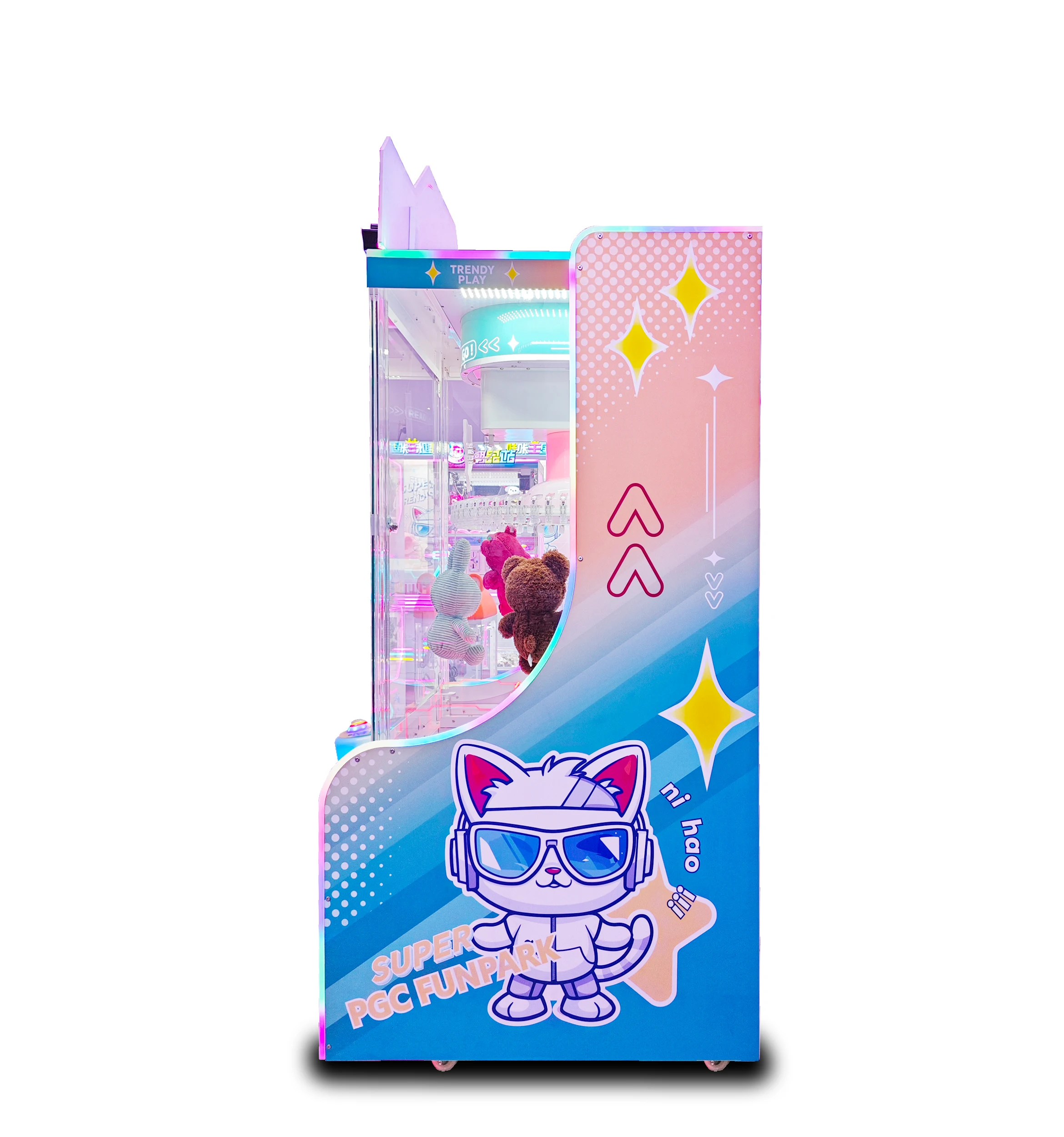 Hot Sale Coin Operated Arcade Cheap Gift Clip Machine Small Plush Toy Clamp Game Machine for Sale