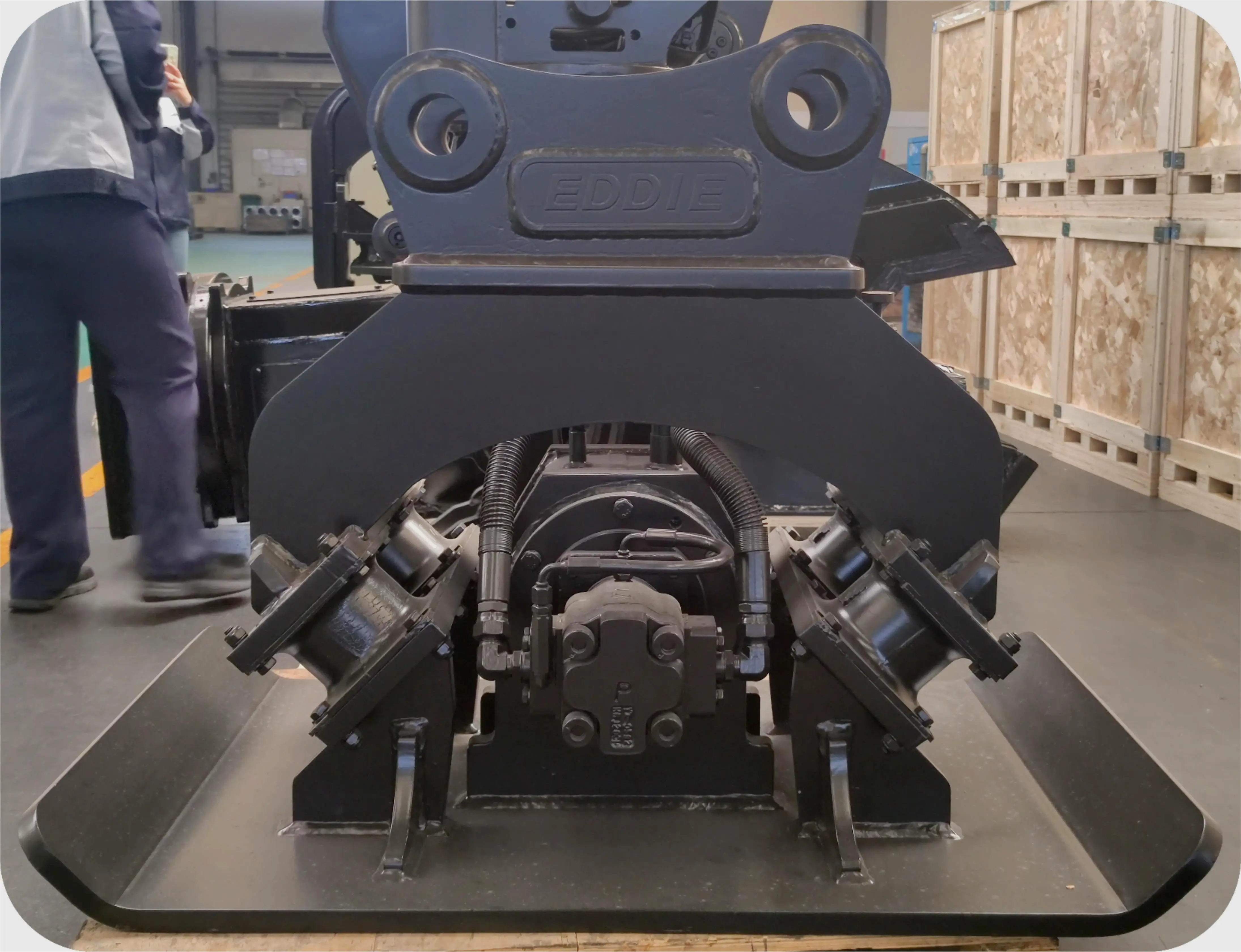 EDDIE FCV04 Excavator Vibrator Hydraulic Compactor Plate Excavator Compactor