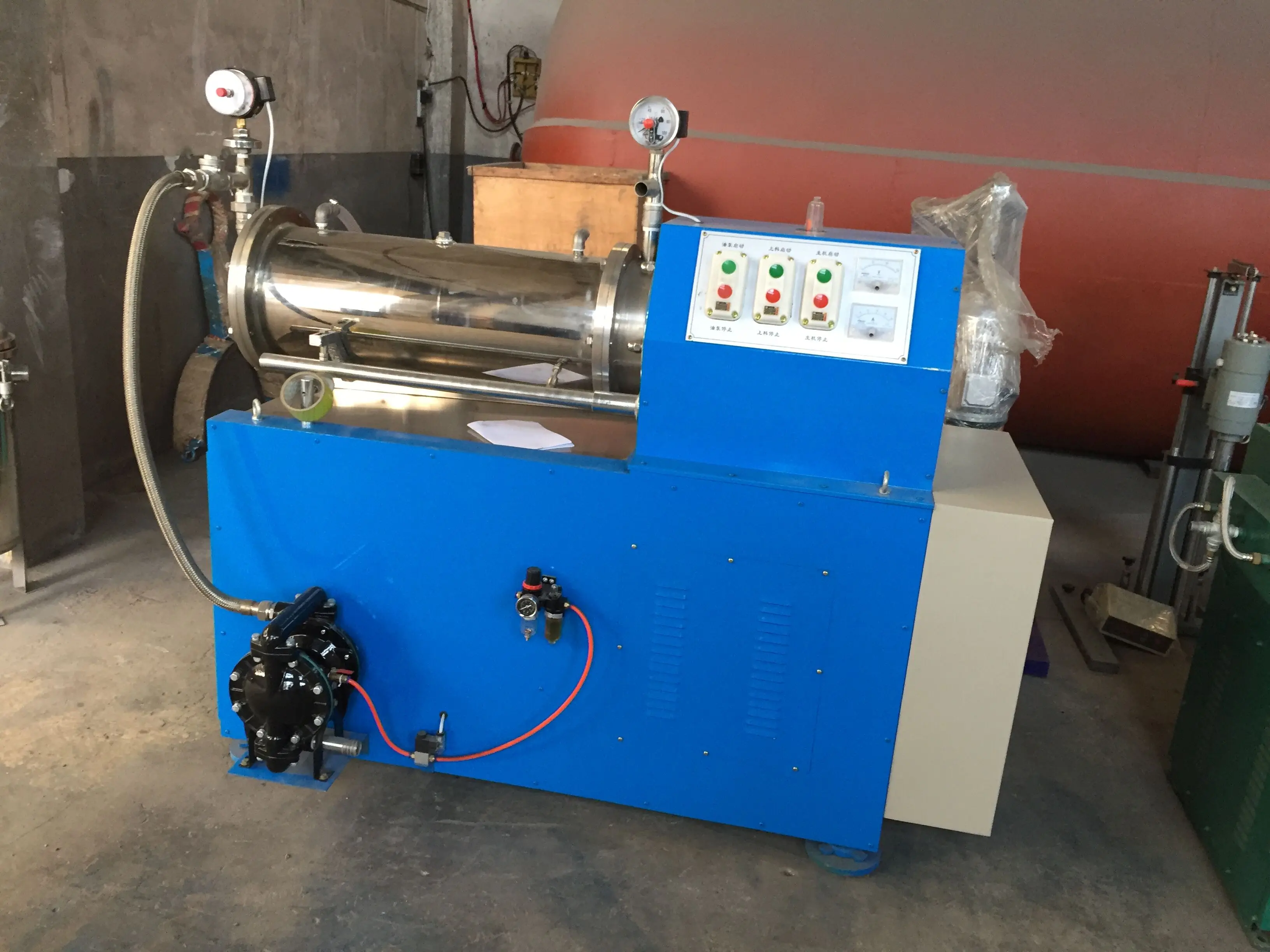 Advanced Technology Practical and Durable Horizontal Lab Bead Mill Lab Chemical Dyno Mill for Manufacturing Plant