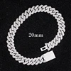 สีขาว 20 มม. 2 แถว
