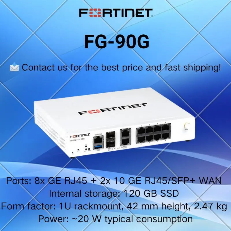 Brand New Fortinet FG-90G FortiGate Firewall VPN IPS Router