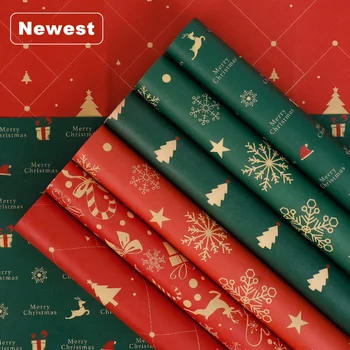 New Craft Wrapping Paper Artware Package Wrap Packing Christmas Gift Paper Flower Wrapping Paper