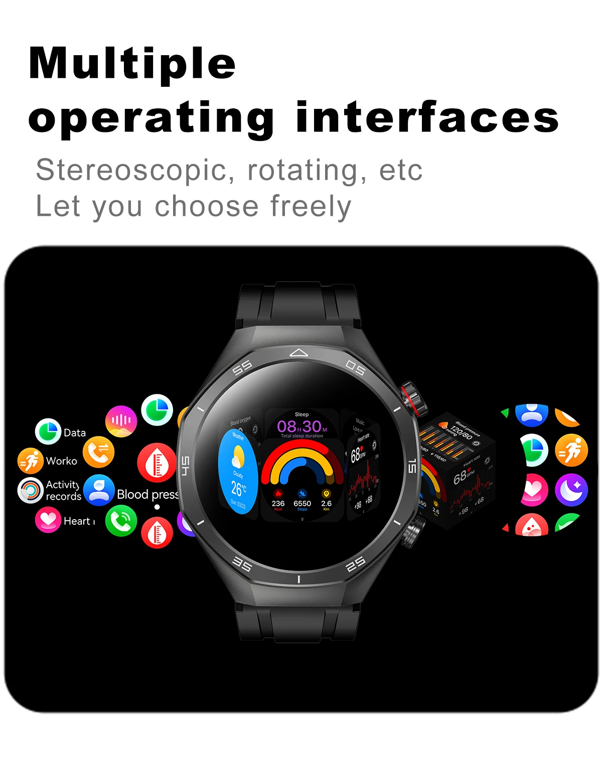 New I159 Smart Watch 1.52inch Screen Bt Call Blood Pressure Heart Rate Sleep Monitor Rotate Button Men Sports Relojes Smartwatch - Buy Business Smart Watch relojes Smartwatch men Sports Smart Watch