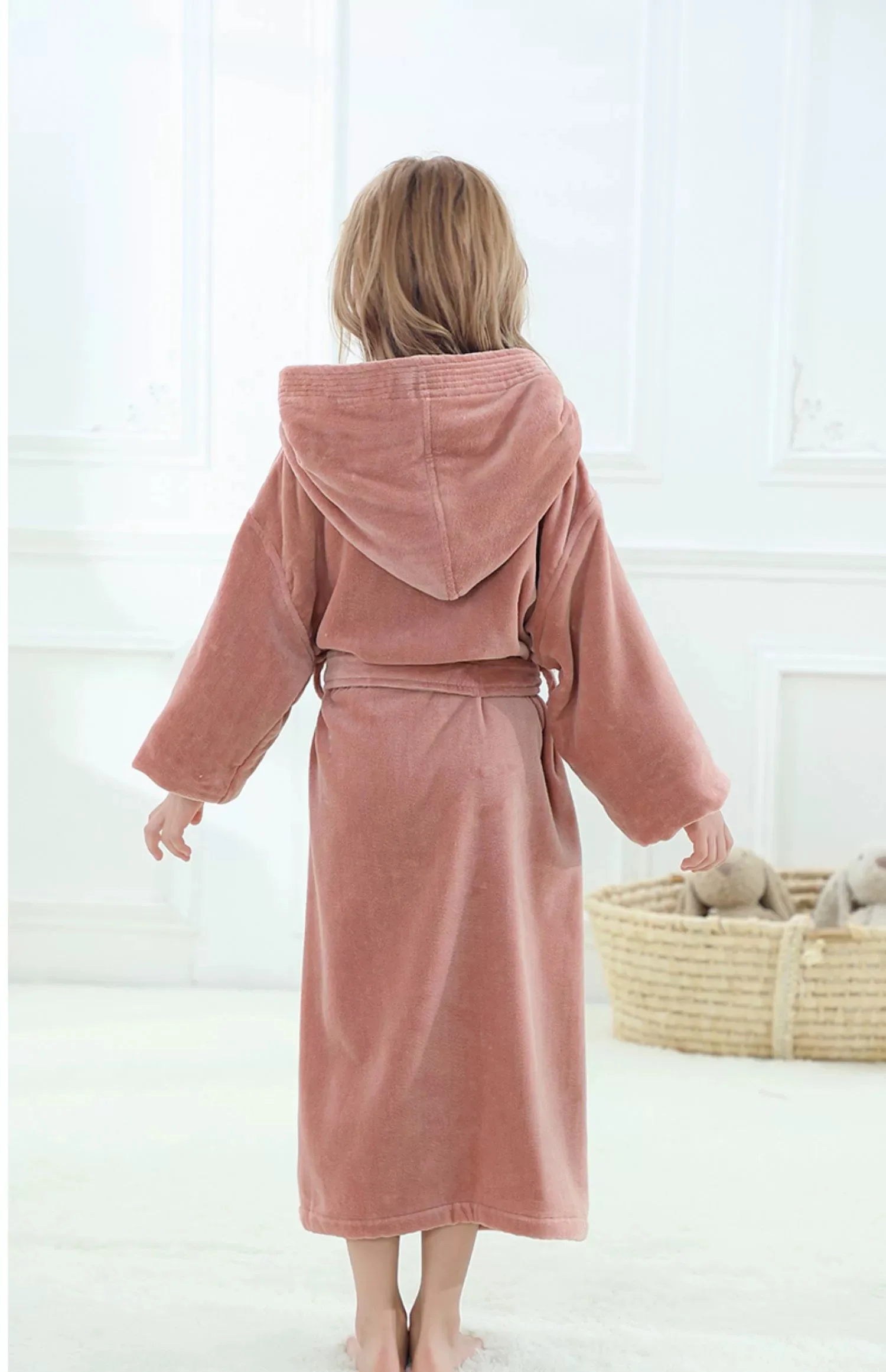 Wholesale Bathrobe Premium Cotton Hotel Bathrobe Custom Striped Poncho Bathrobe Luxury details