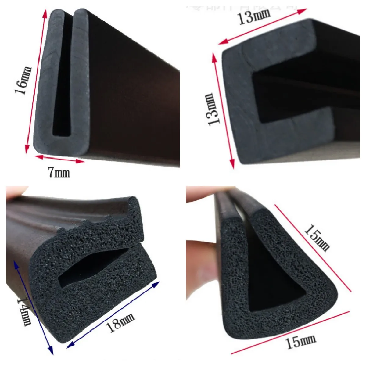 Rubber Trim Edge Sealing Strip Ushape Weather Stripping For Car Door Edge Protector,Covering