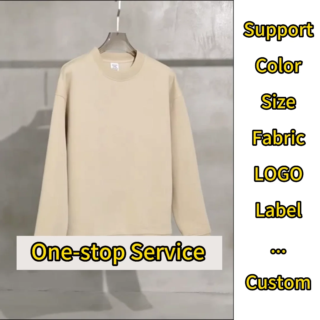 Custom Logo 360gsm Heavyweight Men's Crewneck Sweatshirt 80