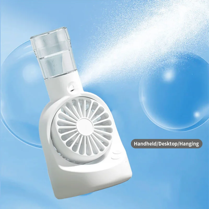 F6 Handheld Rechargeable Portable Humidification Fans Outdoor Air Cooling Mist Summer Mini Spray Fan