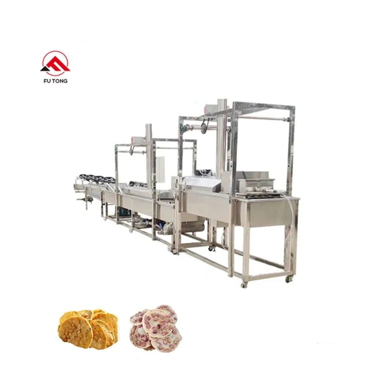 Automatic Rempeyek Molding Frying Machine Mesin Peyek Kacang Renyah