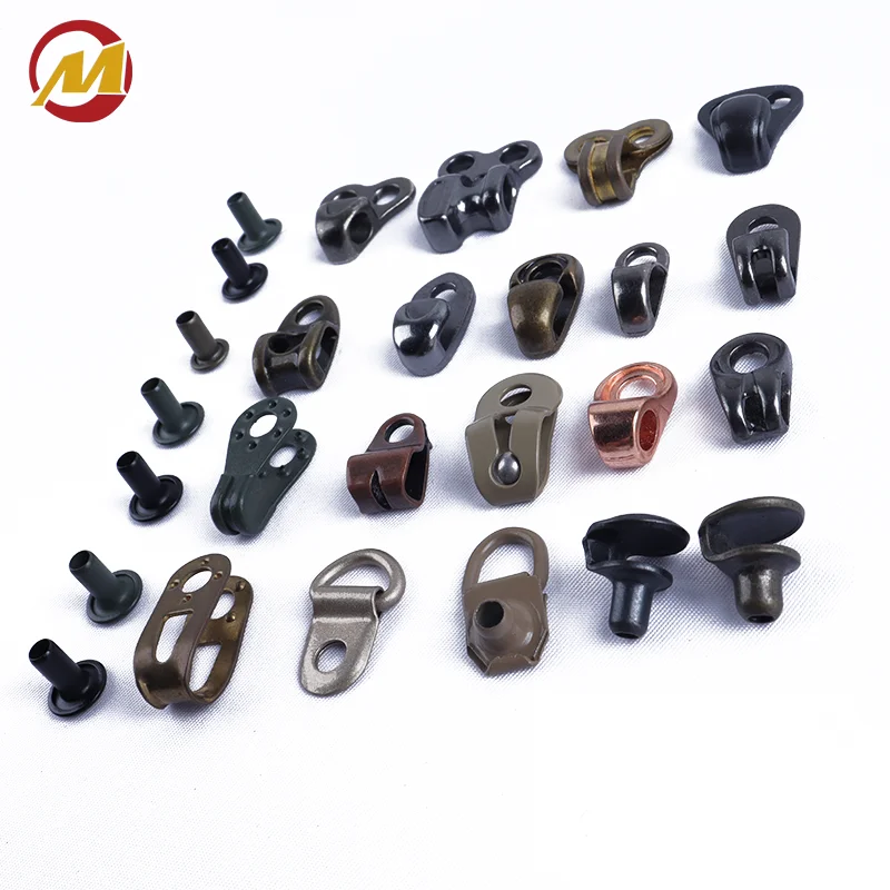 Footwear Hook Shoelace Hook D-Ring Eyelet Buckle Brass Boot Hooks