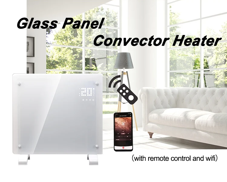 220v 1000w 1500w 2000w Waterproof Bedroom Bathroom Wall Electric Glass