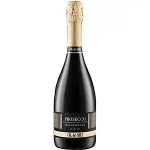 Italian Extra Dry for Prosecco DOC Sweet Sparkling Wine for Appetizers and Fish 6 Bottles Per Box Aperitif