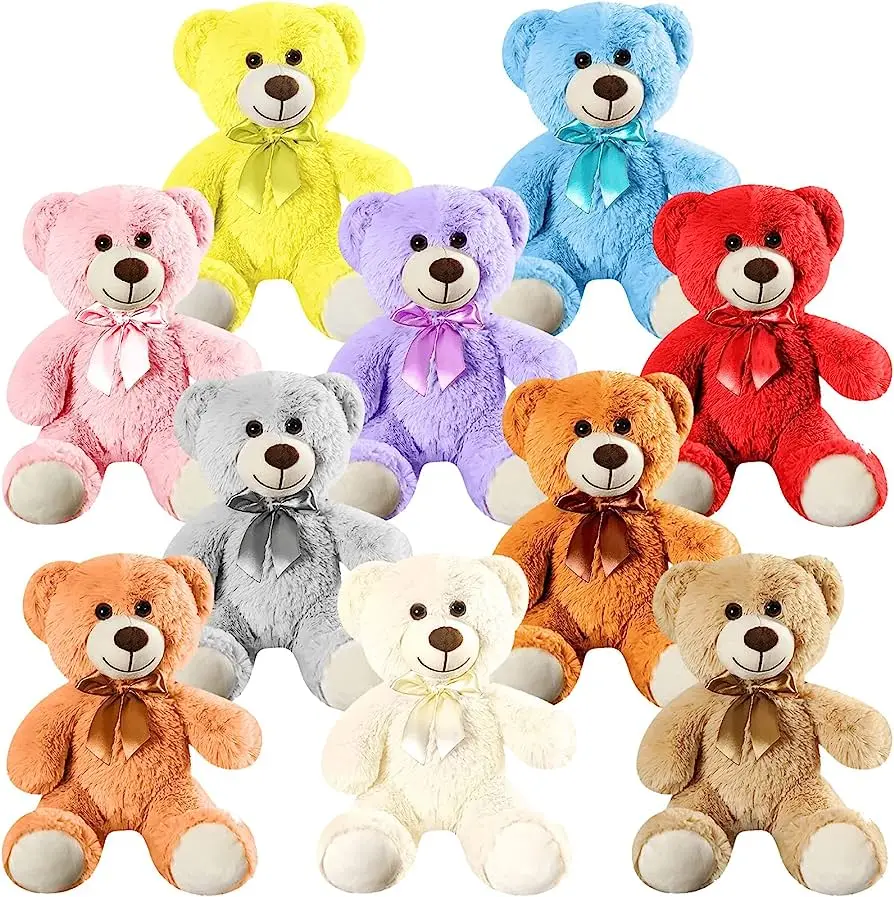 7 Packs Teddy Bears Bulk 14 Inch Bulk Teddy Bear Stuffed