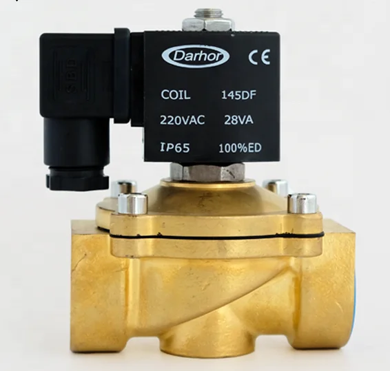DARHOR 12VDC 24VDC Direct Acting Diaphragm Normally Close Solenoid Valve