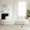 Beige + Fabric + 3 Seat + Foam