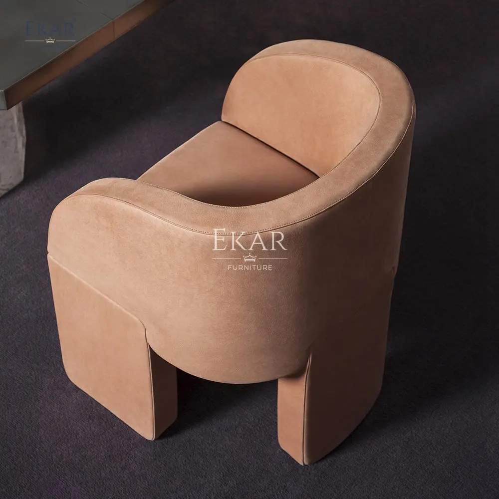 product wooden frame dining chair with high density foam armrests   elegant dining seating-63