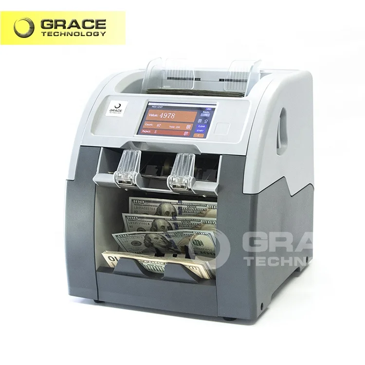 Bill Sorter Machine Money Counting Machine Bill Counter Two Pockets Money Note Sorting Machine
