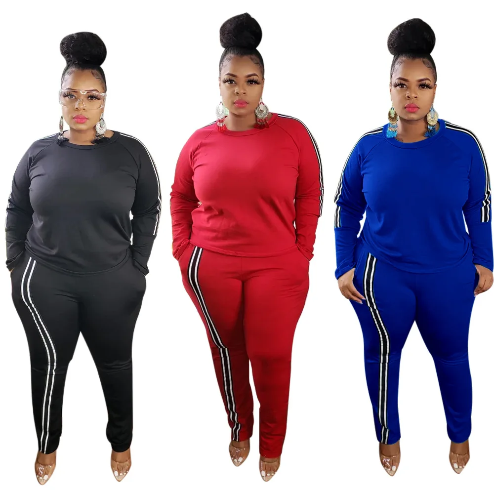 2 piece plus size jogger set