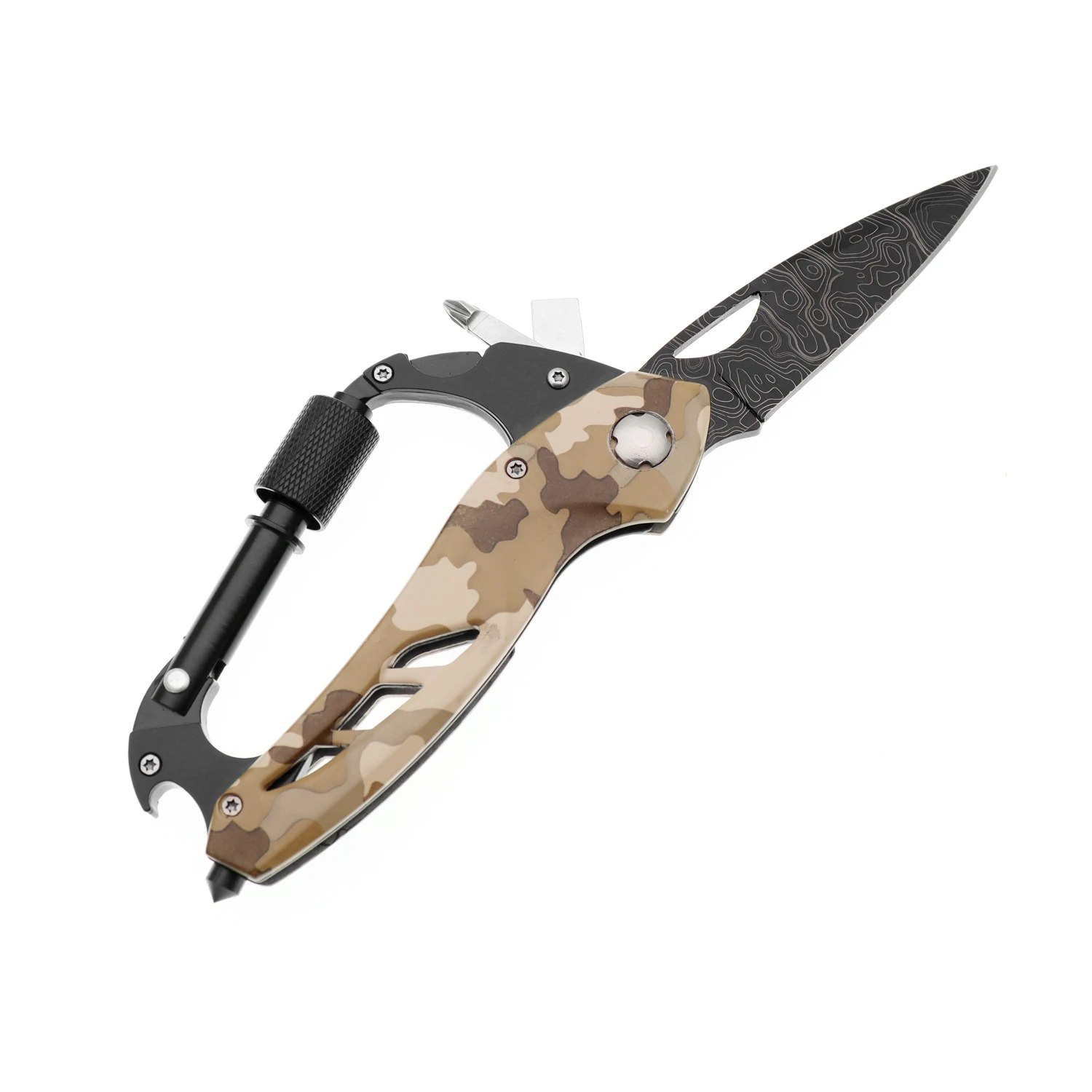 Camo Carabiner Knife