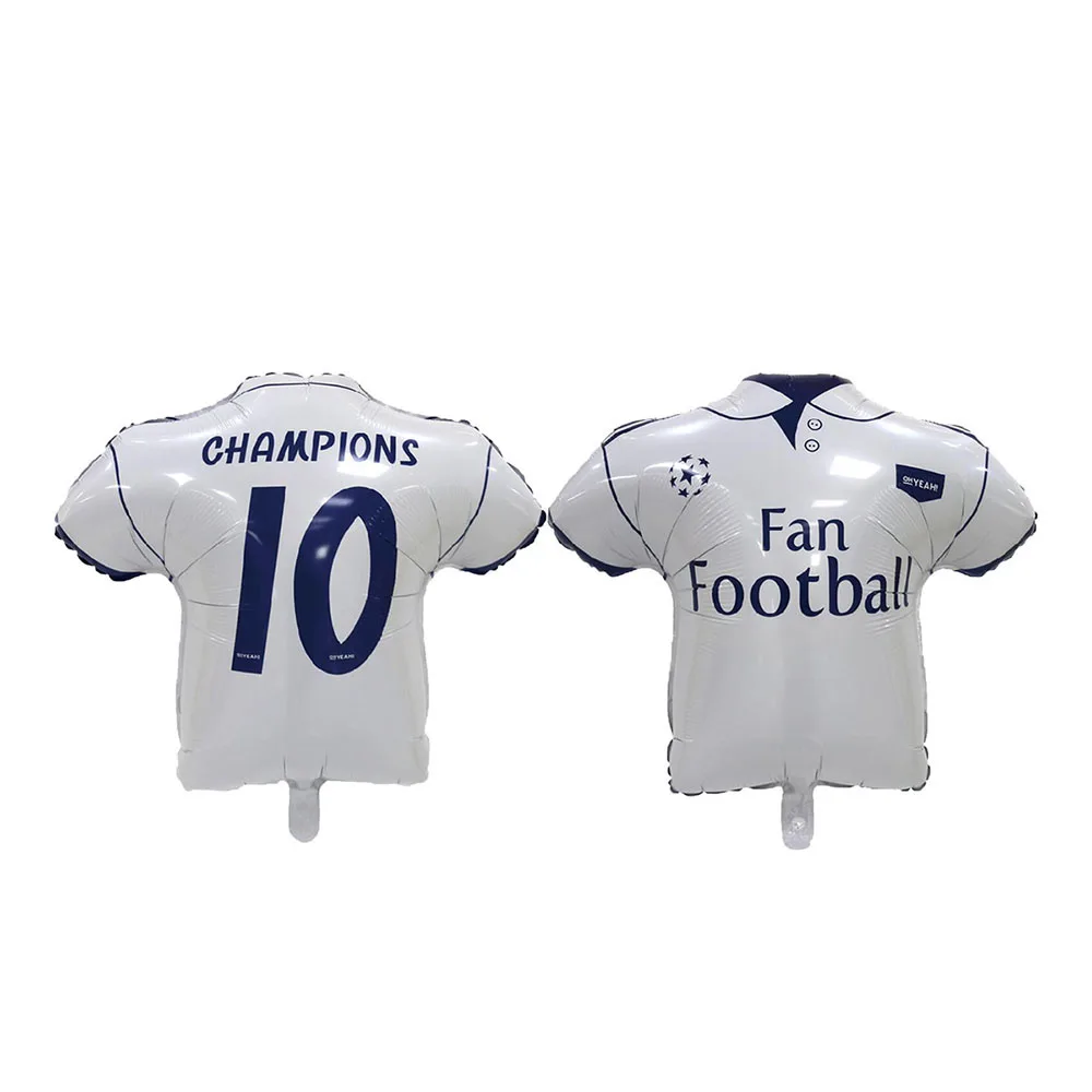 2026 New FootballWorld Football Theme Round Thick Durable Aluminum Foil Balloon for Sports Carnival Party Venue Decoration