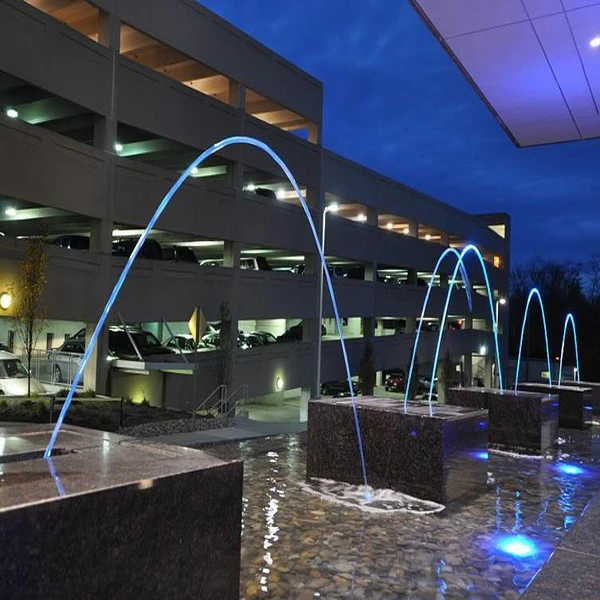 Continuous Laminar Cutter Jumping Fountain Color Control Swimming Pool Deck Jets Led
