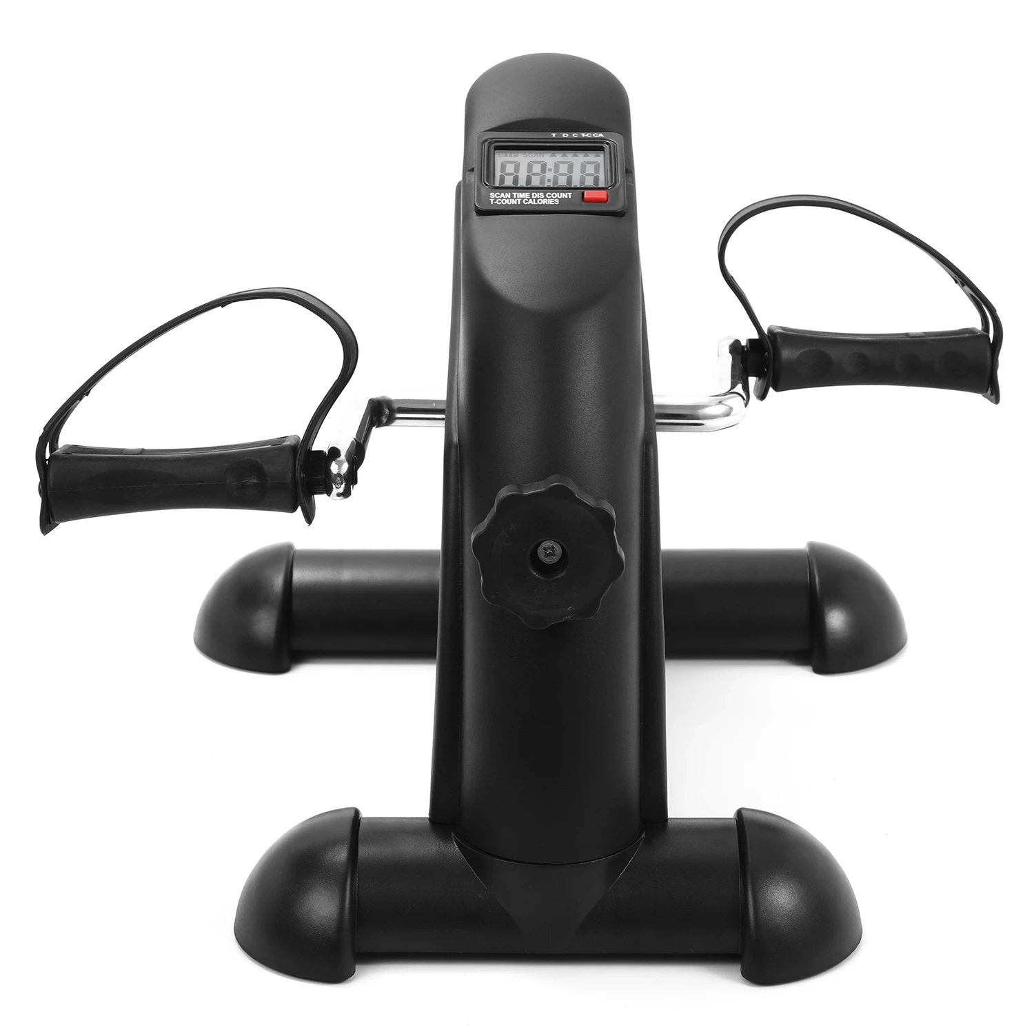 Mini Pedal Stepper Exercise Machine LCD Display Indoor Cycling Bike Stepper with Adjustable Resistance for Home Office Gym