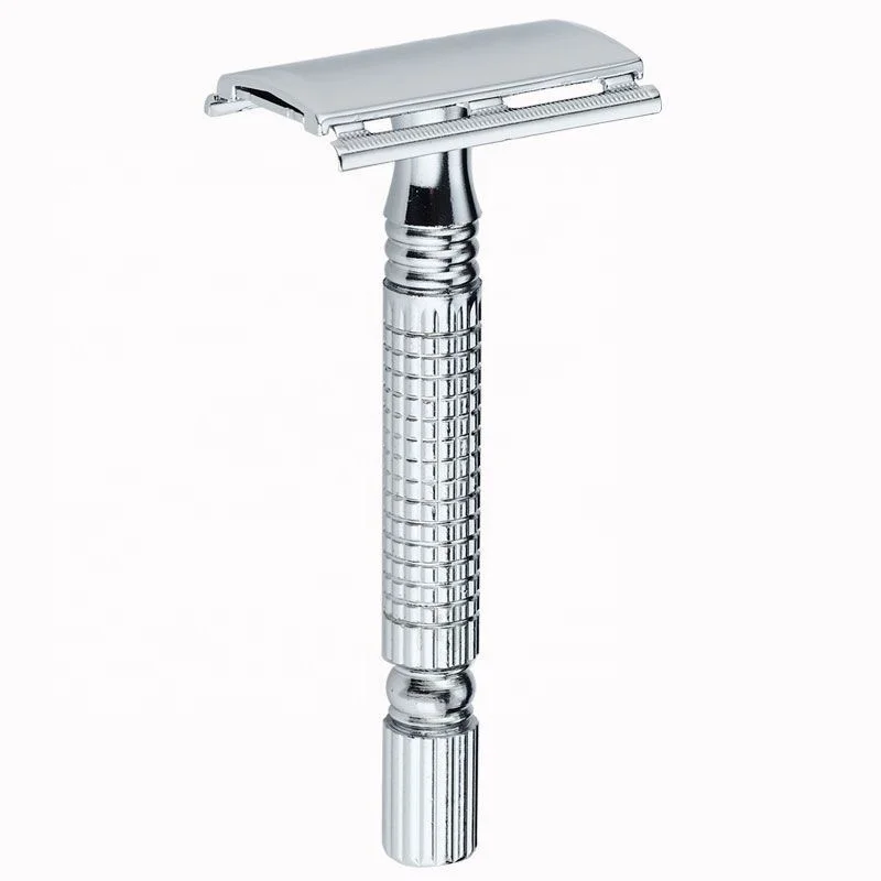 
 Металлическая безопасная бритва, Мужская бритва с двойными лезвиями, бритва с туалетной коробкой  